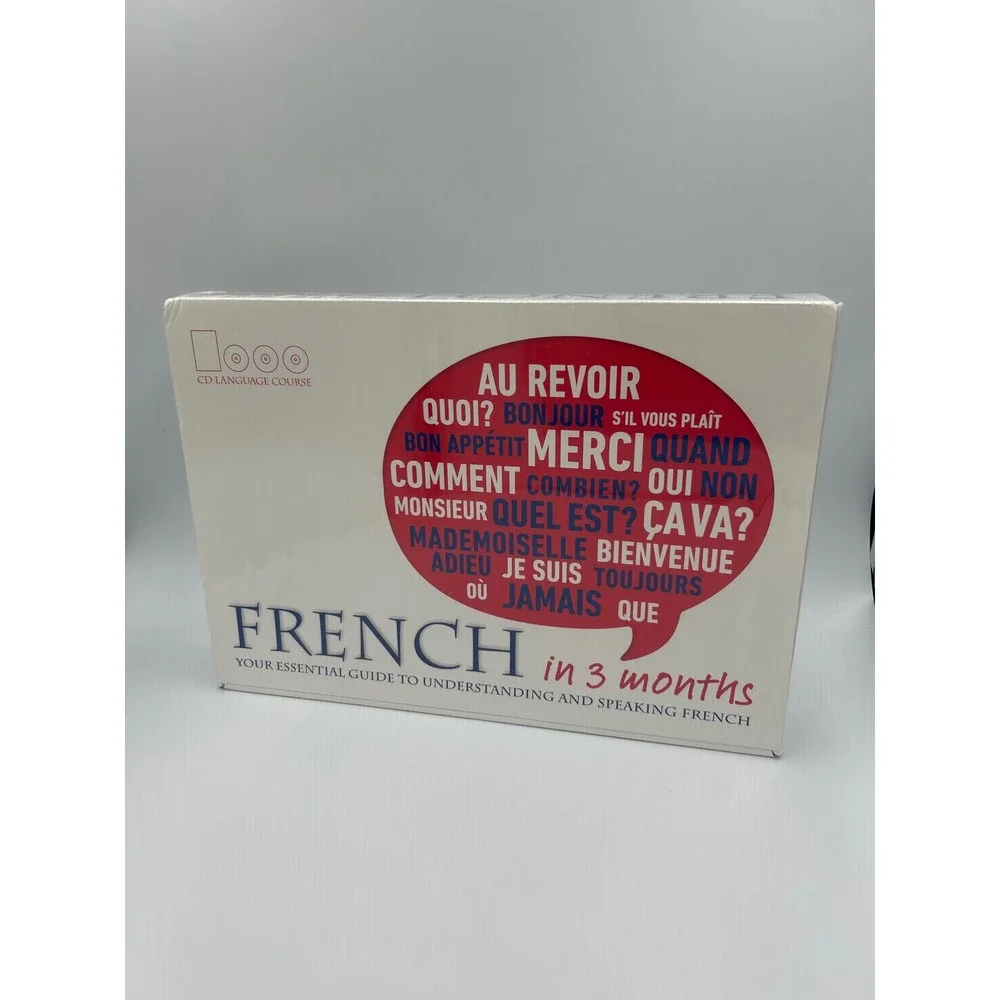 DK Publishing French in 3 Months CD Language Course Hugo Essential Guide New